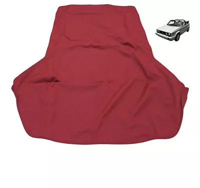 Fits Volkswagen Rabbit Cabriolet Golf 80-94 Convertible Soft Top Burgundy Cloth • $359.10