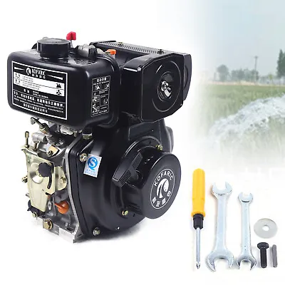 5HP 4-Stroke Tiller Diesel Engine Vertical Motor Single Cylinder Air-Cool 247CC  • $317.30