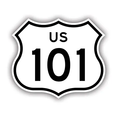 US Highway 101 Sign Sticker Decal - Weatherproof - Ca California Hwy1 Hwy 1 • $5.99
