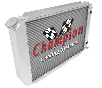 3 Row DR Champion Radiator1 1/2 1 3/4  Fittings - 1979 - 1993 Mustang LS Swap • $357.55