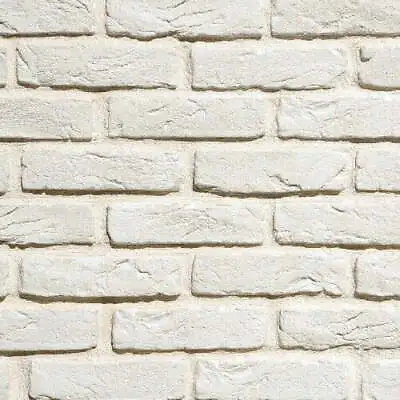 £2.99 • Buy Rogerstone White Decorative Wall Cladding Slate Stone Tile Slips Brick Tiles