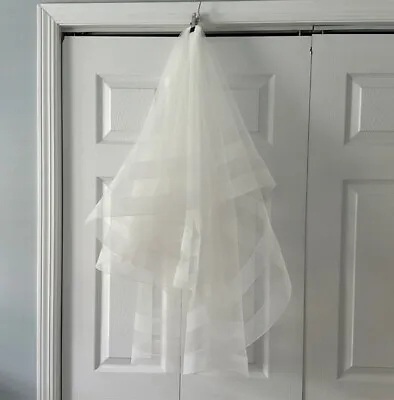 Wedding Off-white Horsetrim 2 Layers Veil With Metal Comb • $75