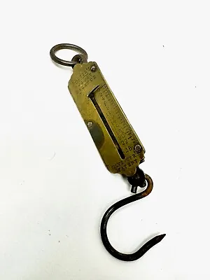 Vintage Antique Salter's Pocket Balance Hanging Fishing Scale 25lbs • £14.47