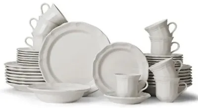 Mikasa French Countryside 40-Piece Dinnerware Set Service For 8 White - New • $359.99