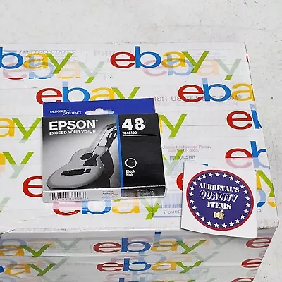 Genuine EPSON 48 Black Ink Cartridge T048120 Factory Sealed 10.2019 • $19.91