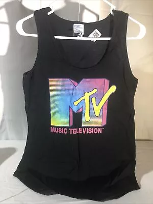 MTV Womens Small Tank Top Black • £12.98