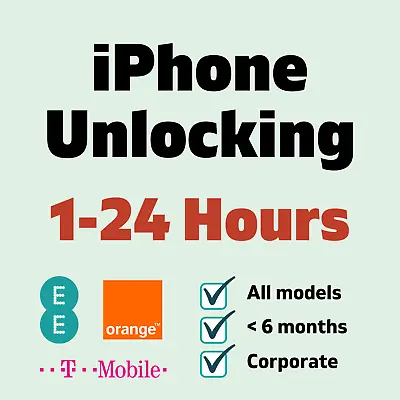 £3.54 • Buy Unlocking Unlock Service For IPhone 8 8+ X XR XS Max 11 Pro Orange EE TMobile UK