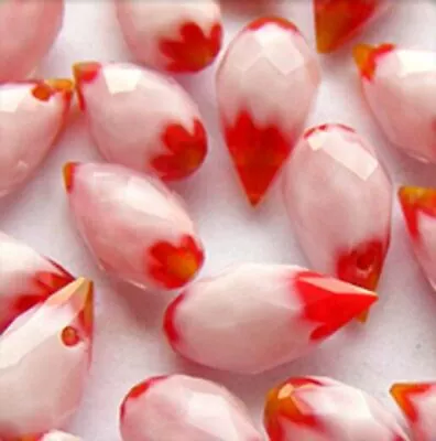 £4.25 • Buy 20pcs Jewellery Making Glass Beads Top-drilled Teardrop 6x11mm Various Colours