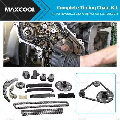 $149.59 • Buy Complete Timing Chain Kit For Nissan Navara D22 D40 Pathfinder R51 2.5L YD25DDTi