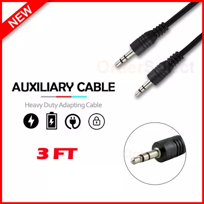 3.5mm Stereo Audio M To M AUX Cable Cord For Android Phone Alcatel 1SE/3X (2020) • $3.19