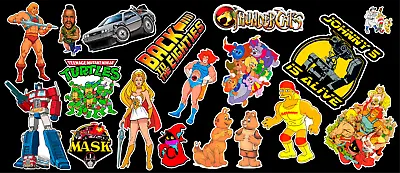 80's Tribute Contour Cut Vinyl Sticker Bundle • $3.68