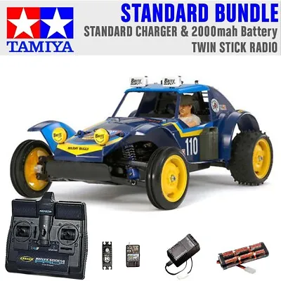 TAMIYA RC 58470 Holiday Buggy 2010 DT-02 1:10 Standard Stick Radio Bundle • £163.95
