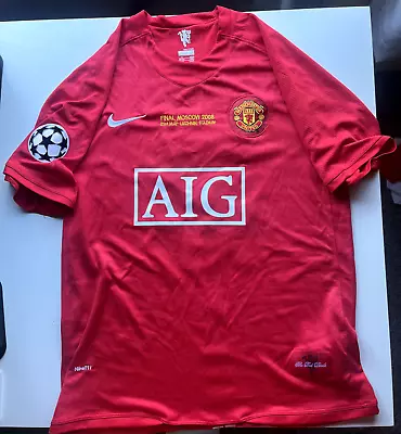 Manchester United 2007-2008 Champions League Final Jersey #10 Wayne Rooney • $49.99