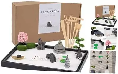 Zen Garden Kit For Desk Mini Sand Tray Therapy Kit Japanese Zen Garden 1 • $38.49