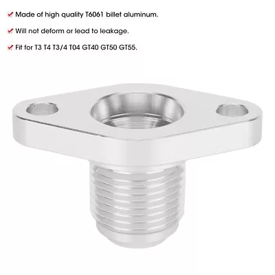 Aluminium 12 AN Turbo Oil Drain Return Flange Fit For T3 T4 T3/4 T04 GT40 GT50 • $27.35