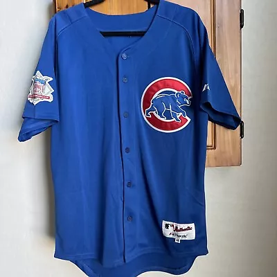 Chicago Cubs Jersey Majestic MLB Baseball Stitched Men’s Size 48 • $19.99