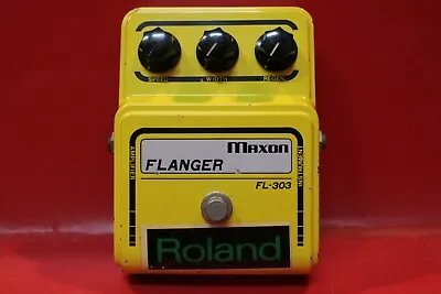 Vintage Maxon FL 303 Flanger Pedal Effecter Guitar Stomp Box U1212 210430 • $297.49