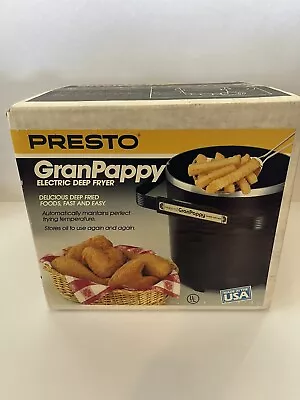 NIB Vintage Presto GranPappy Electric 6-Cup Deep Fryer 05410 Made USA NEW Sealed • $49.50