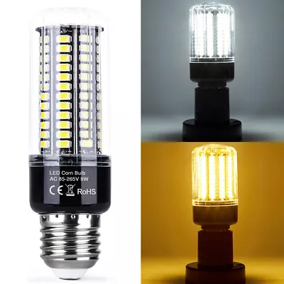 5W-20W Corn Bulbs E27 E14 E12 B22 GU10 LED Light Bulbs SMD5736 Super Bright Lamp • $13.69