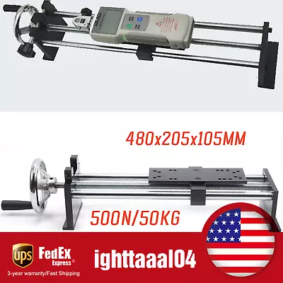 500N/50KG Manual Push Pull Force Test Stand Tension Test Stand Horizontal Spiral • $81.70