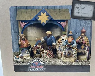 $135 • Buy Jim Shore Heartwood Creek Christmas Nativity 2004 Complete 10 Pc Set 0000402