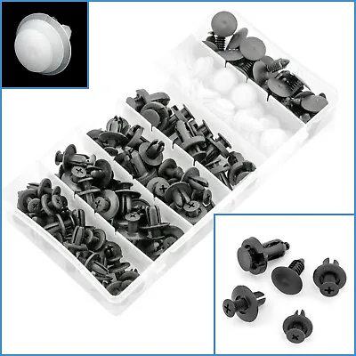 100pcs Car Panel Fastener Clip Push In Rivet Door Trim Retainer Kit Repair Set • $29.95