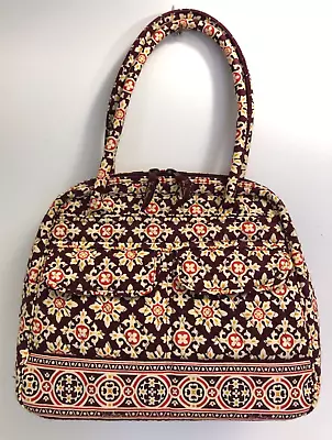 Vera Bradley Medallion Satchel Bowler Bag Purse VGC • $17.99