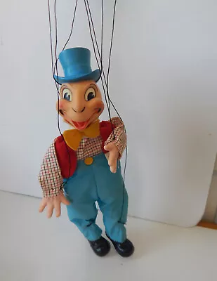 VINTAGE Gund NY JIMINY CRICKET Marionette Puppet RARE Disney Pinocchio Toy VG • $84.22