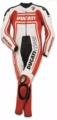 Motorcycle Ducati Leather Racing Suit Motorbike Riding Suit All Sizes Available • $353.16