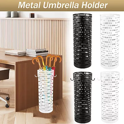 Umbrella Stand Rack Free Standing Round Metal Umbrella Holder Canes KolVL • $28.89