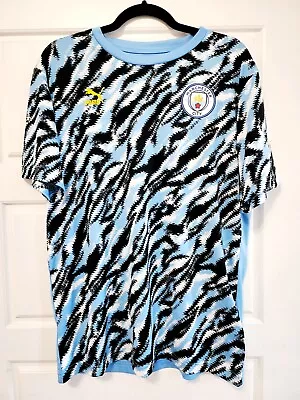 Manchester City Training Shirt Dri Fit Puma Adult Large Premier League • $20