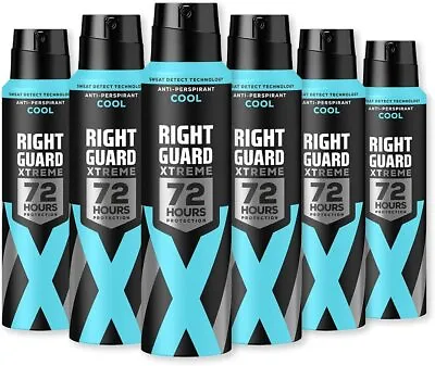 £25.09 • Buy Right Guard Mens Deodorant Xtreme Cool Air Spray, Multipack 6 X 150 Ml 