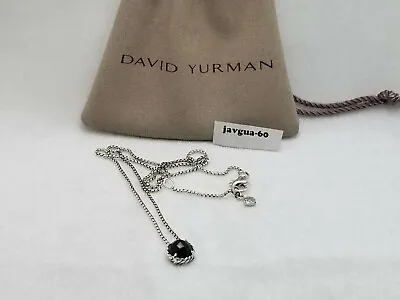 DAVID YURMAN Chatelaine Pendant Necklace With Black Onyx Sterling Silver 925 • $149