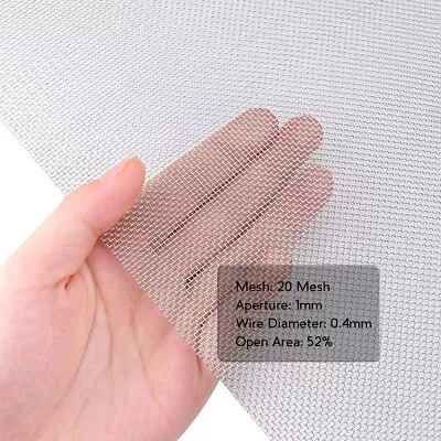 4PACK Stainless Steel Woven Wire Mesh  11.8 X8.2 (300X 210mm) • $9.99