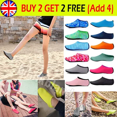 Women Men Water Shoes Barefoot Quick Dry Aqua Skin Socks Yoga Shoes For Beach • £4.16