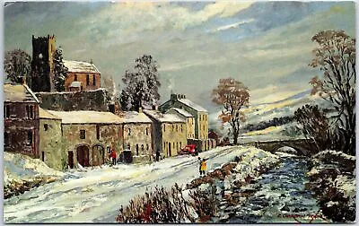 Vintage Postcard  Muker In Swaledale  Signed Original Painting Charlton Taylor • £8.67