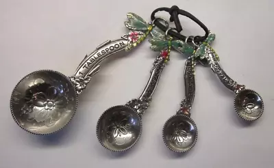 Ganz 4 Piece Measuring Spoon Set Dragonfly • $12.50