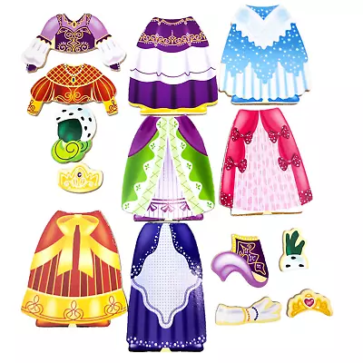 Melissa & Doug Magnetic Dress Up Princess Elise Clothes Replacement Part 14 Pcs • $6.29