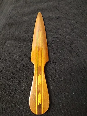 Woods Of Hawaii Inlaid Letter Opener Paper Knife Varieties Hawaiian Wood Vintage • $5
