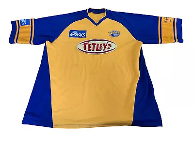 £32.60 • Buy LEEDS RHINOS 1993-03 FRANCIS CUMMINS Testimonial RUGBY SHIRT JERSEY XL Vtg (21