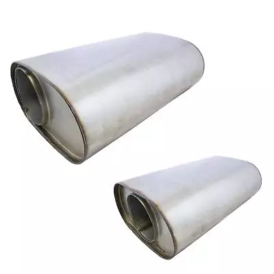 4  Megapower Sports Exhaust Muffler Stainless Steel 9  X 5  Oval 14  Long • $113.05