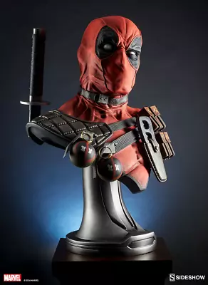Marvel Sideshow Deadpool 1:1 Scale Bust Statue Figure X-Men X-Force Avengers DC • $699.99