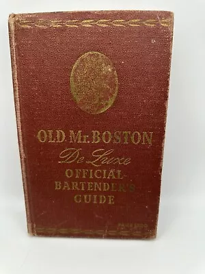 1946 Old Mr. Boston Official Bartenders Guide Cocktail Mixed Drink Book MCM HC • $14.75