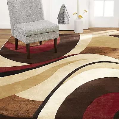 Tribeca Slade Modern Area Rug Abstract Brown/Red 18.9 X31.5  • $17.88