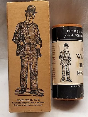 Civil War Surgeon James Ware 16th Louisiana Regiment Powder Wooden Tube & Box • $99.99