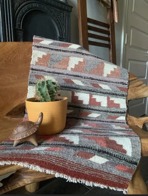 $189 • Buy Vintage Hand Woven Zapotec Indian Mexican Oaxaca Wool Rug/Wall Hanging Southwest
