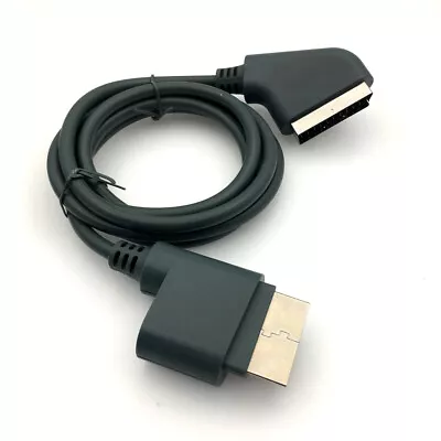 1.8m RGB Scart Video HD TV AV Cable For XBOX 360 Gamepads Game AV Scart Cables • £11.95