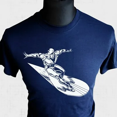 £14.99 • Buy The Silver Surfer T Shirt Blue Retro Comic Character Marvel Galactus Blue