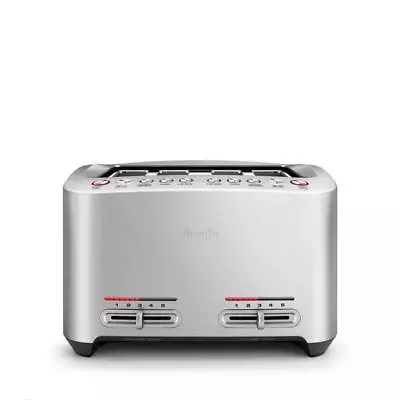 Breville The Smart Toast Toaster 4 Slice Wide Silver • $300.10