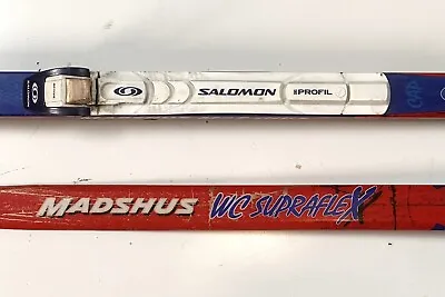 Madshus WC Supraflex 200cm Cross Country Skate Skis XC Salomon SNS Profil • $49